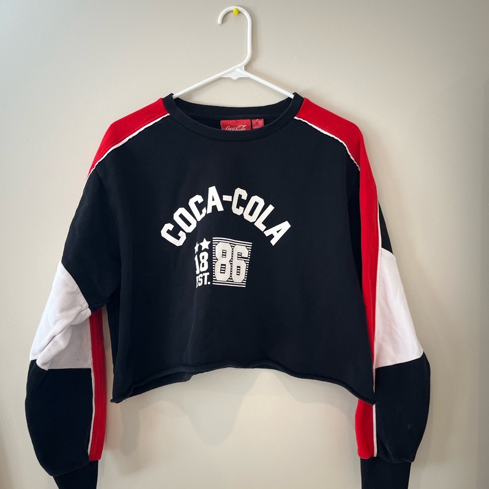 Coca Cola Black, Red, and White Crop Top